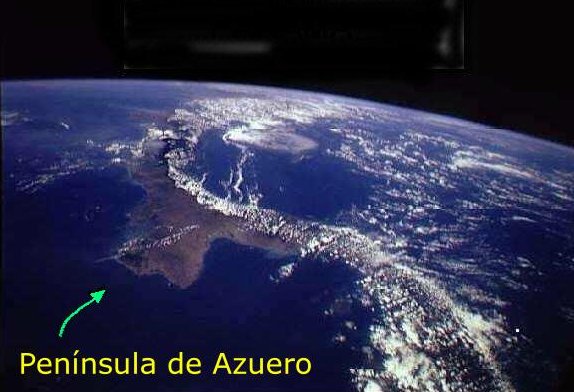 -- Foto Satelital de la Península de Azuero --